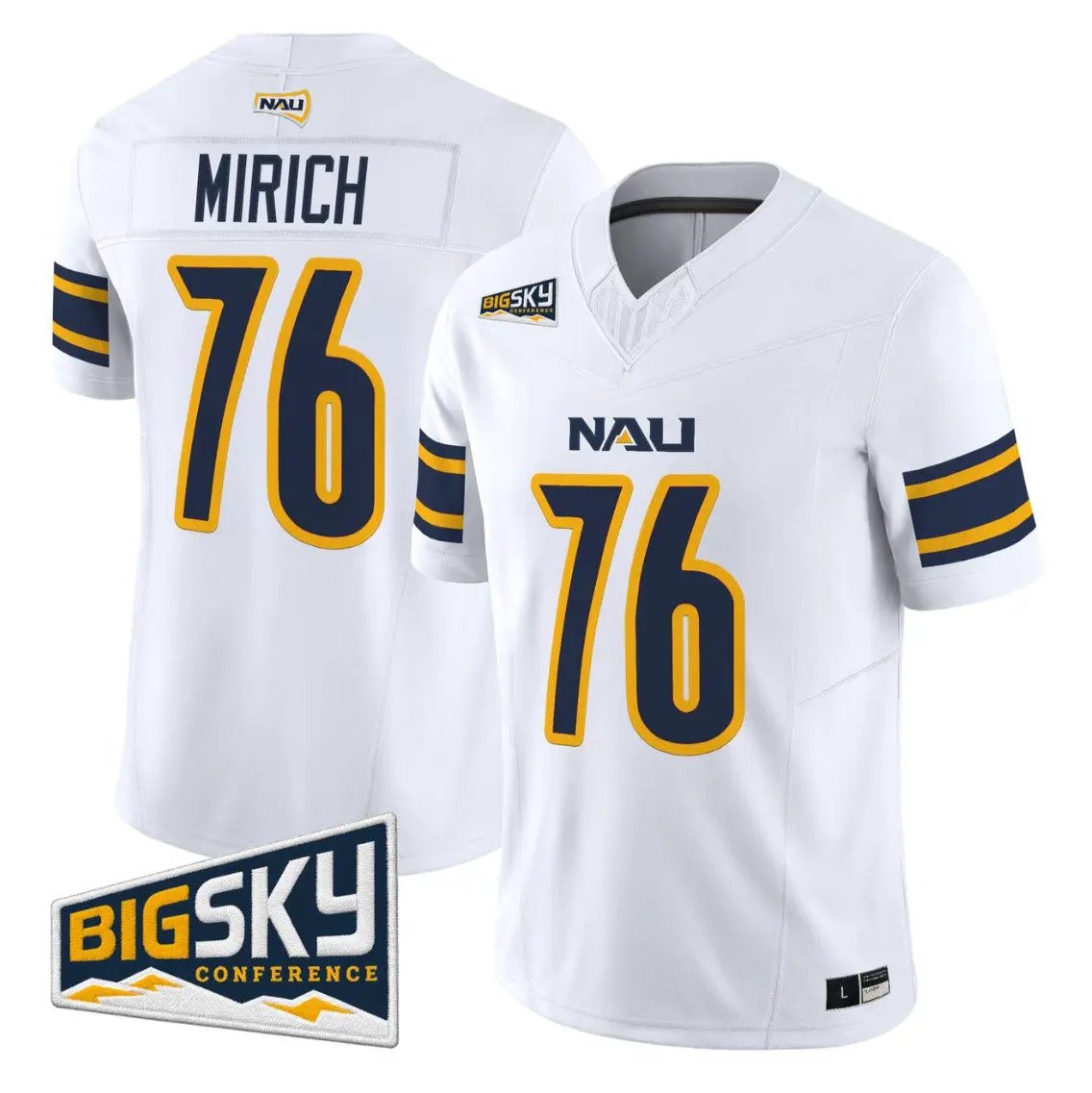 rex-mirich-jersey-76-northern-arizona-lumberjacks-2026-vapor-stitched-02 - Top Design Fan Rex Mirich Jersey #76 Northern Arizona Lumberjacks 2026 Vapor Stitched