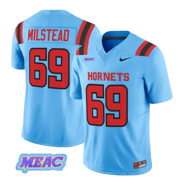 Rod Milstead Jersey #69 Delaware State Hornets 2026 Limited Stitched by My Store NCAA Football Jerseys