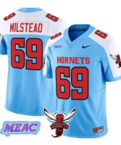 Rod Milstead Jersey #69 Delaware State Hornets 2026 Limited Stitched by My Store NCAA Football Jerseys