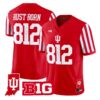 Rust Born Jersey #812 Indiana Hoosiers 2026 Indiana State Patch Vapor Stitched