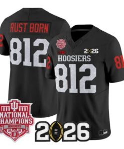 Rust Born Jersey #812 Indiana Hoosiers 2026 Glitter Vapor All Stitched by My Store NCAA Football Jerseys
