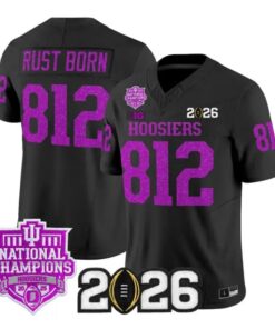 Rust Born Jersey #812 Indiana Hoosiers 2026 Glitter Vapor All Stitched by My Store NCAA Football Jerseys