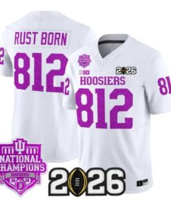 Rust Born Jersey #812 Indiana Hoosiers 2026 Glitter Vapor All Stitched by My Store NCAA Football Jerseys