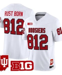 Rust Born Jersey #812 Indiana Hoosiers 90s Throwback 2026 Limited Stitched by My Store NCAA Football Jerseys