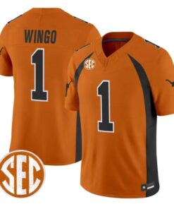 Ryan Wingo Jersey #1 Texas Longhorns 1990 Throwback 2026 Vapor Limited Stitched