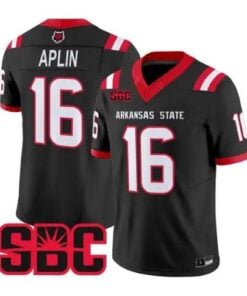 Ryan Aplin Jersey #16 Arkansas State Red Wolves 2026 Stitched by My Store NCAA Football Jerseys