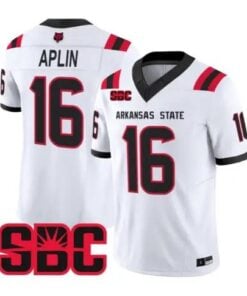 Ryan Aplin Jersey #16 Arkansas State Red Wolves 2026 Stitched by My Store NCAA Football Jerseys