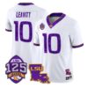 Sam Leavitt Jersey #10 LSU Tigers Silent Season of 1918 Louisiana Patch Stitched