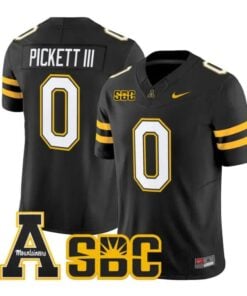 Sam Pickett III Jersey #0 App State Mountaineers 2026 Vapor Stitched by My Store NCAA Football Jerseys