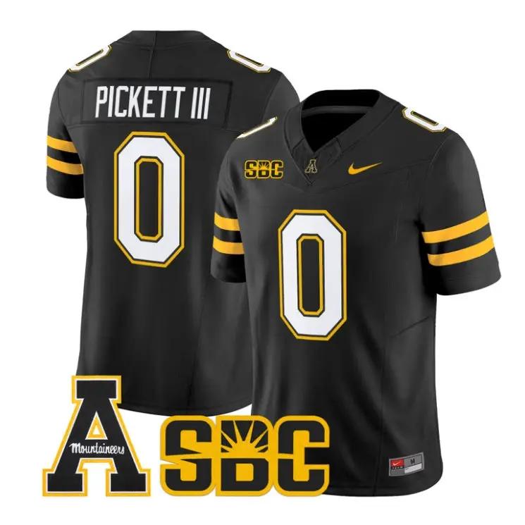 Sam Pickett III Jersey #0 App State Mountaineers 2026 Vapor Stitched by My Store NCAA Football Jerseys