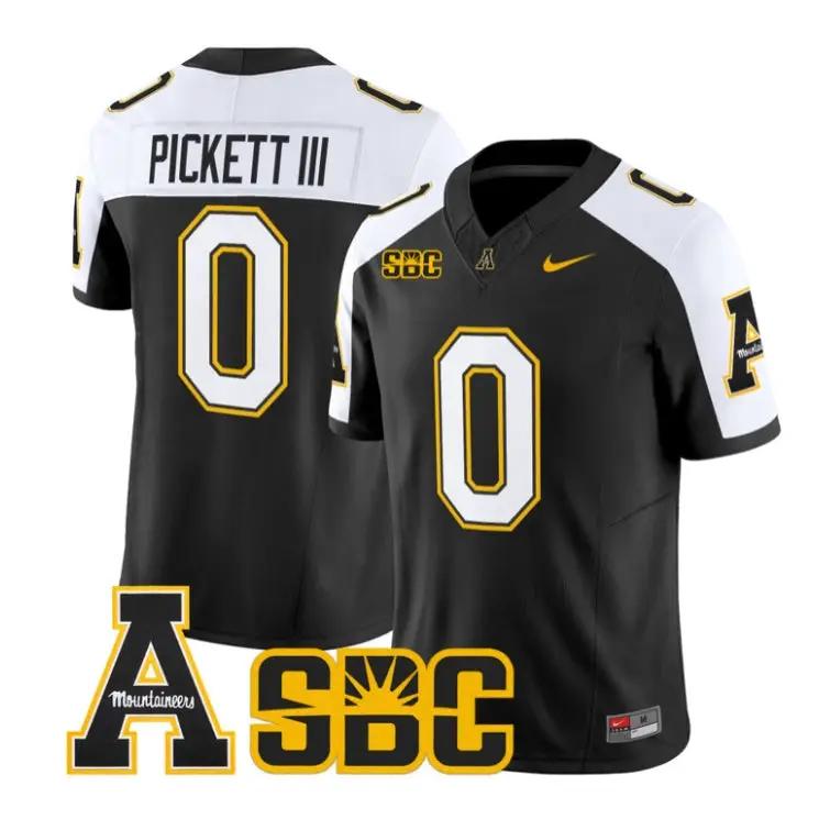 Sam Pickett III Jersey #0 App State Mountaineers 2026 Vapor Stitched by My Store NCAA Football Jerseys
