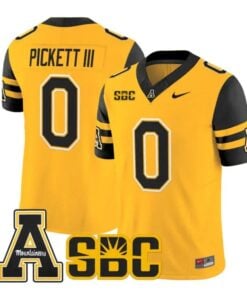 Sam Pickett III Jersey #0 App State Mountaineers 2026 Vapor Stitched by My Store NCAA Football Jerseys