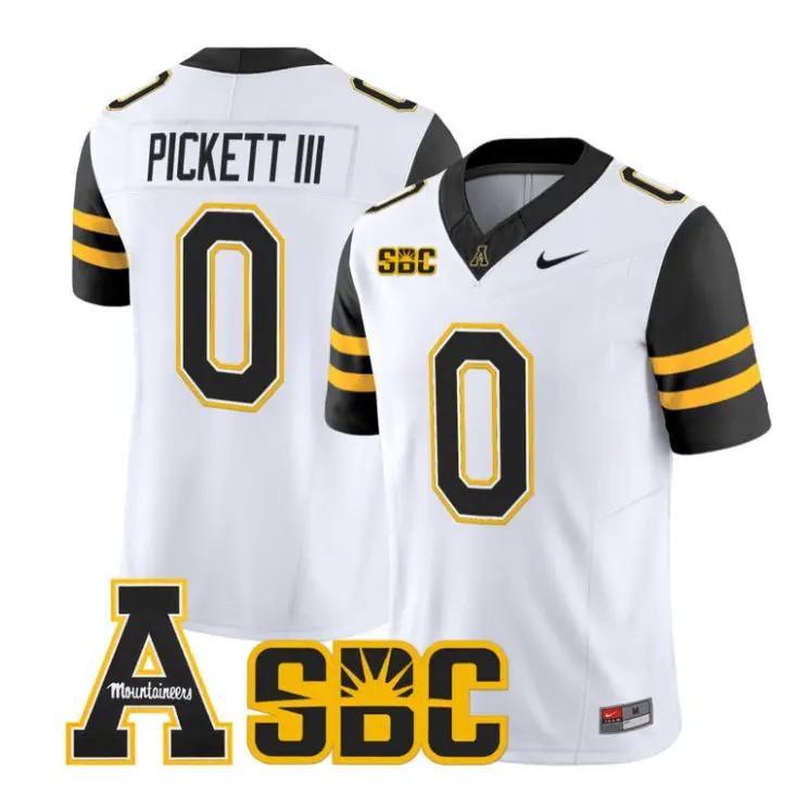 Sam Pickett III Jersey #0 App State Mountaineers 2026 Vapor Stitched by My Store NCAA Football Jerseys