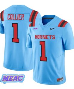 Samari Collier Jersey #1 Delaware State Hornets 2026 Vapor All Stitched by My Store NCAA Football Jerseys
