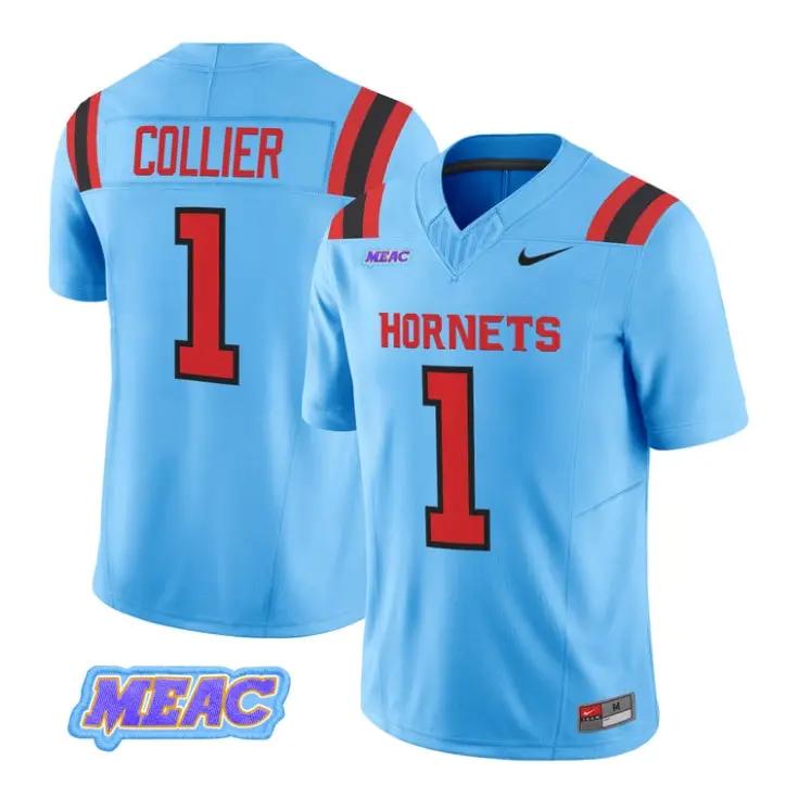 Samari Collier Jersey #1 Delaware State Hornets 2026 Vapor All Stitched by My Store NCAA Football Jerseys