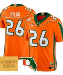Sean Taylor Jersey #26 Miami Hurricanes 2001 Throwback 2026 All Stitched by My Store NCAA Football Jerseys