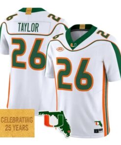 Sean Taylor Jersey #26 Miami Hurricanes 2001 Throwback 2026 All Stitched by My Store NCAA Football Jerseys
