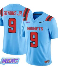 Shaun Boykins Jr Jersey #9 Delaware State Hornets 2026 Vapor Stitched by My Store NCAA Football Jerseys