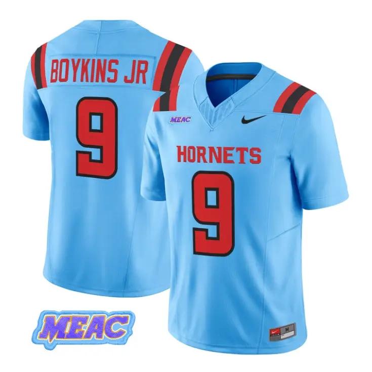 Shaun Boykins Jr Jersey #9 Delaware State Hornets 2026 Vapor Stitched by My Store NCAA Football Jerseys