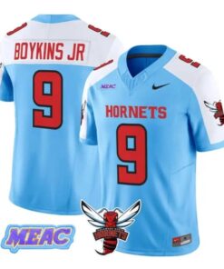 Shaun Boykins Jr Jersey #9 Delaware State Hornets 2026 Vapor Stitched by My Store NCAA Football Jerseys