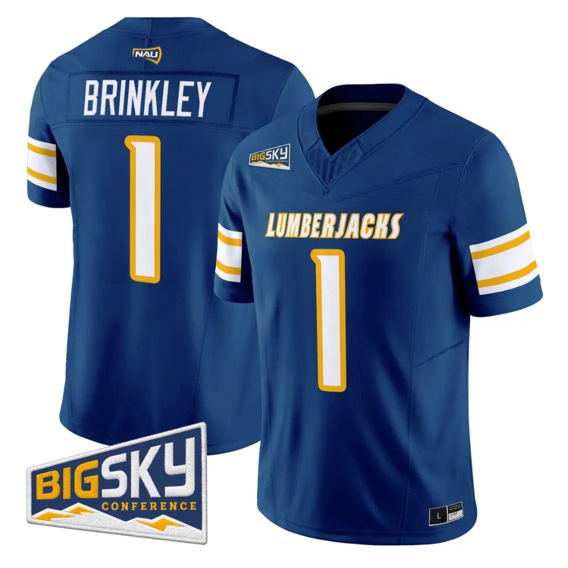 shoes-brinkley-jersey-1-northern-arizona-lumberjacks-2026-vapor-stitched-01 - Top Design Fan Shoes Brinkley Jersey #1 Northern Arizona Lumberjacks 2026 Vapor Stitched