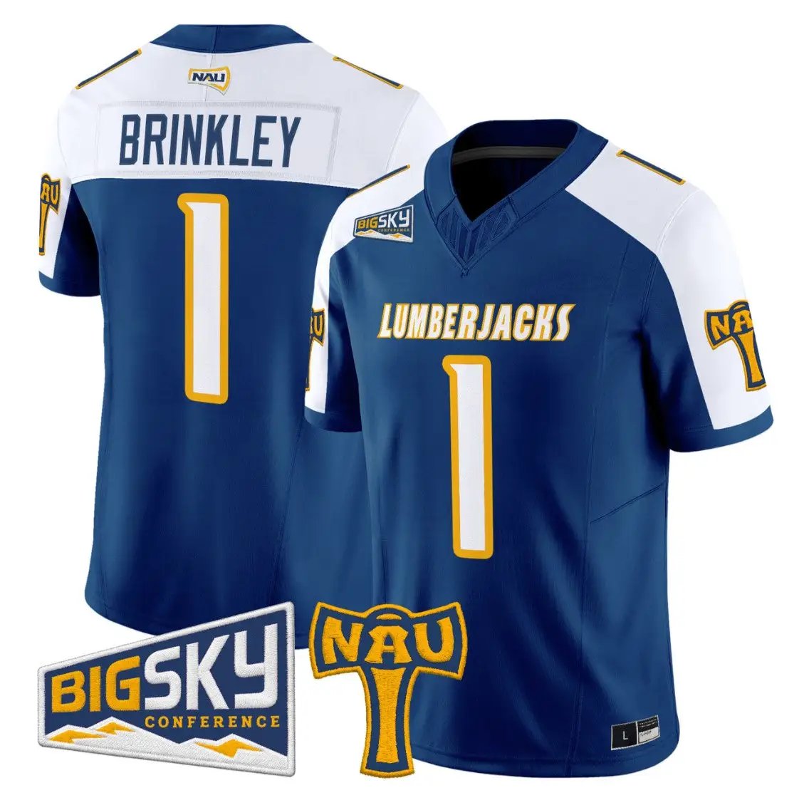 Shoes Brinkley Jersey #1 Northern Arizona Lumberjacks 2026 Vapor Stitched - Top Design Fan Shoes Brinkley Jersey #1 Northern Arizona Lumberjacks 2026 Vapor Stitched