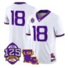 Silent Season Jersey #18 LSU Tigers Silent Season of 1918 Louisiana Patch Stitched