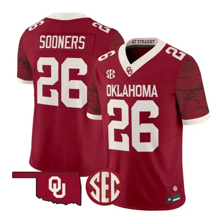 sooners-jesey-26-oklahoma-sooners-2026-rough-rider-vapor-all-stitched-01 - Top Design Fan Sooners Jesey #26 Oklahoma Sooners 2026 Rough Rider Vapor All Stitched