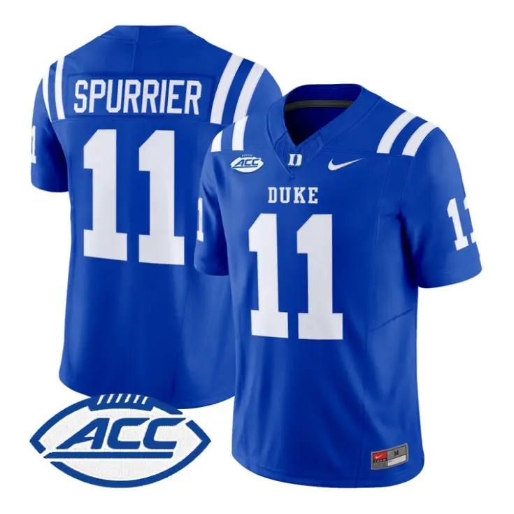 Steve Spurrier Jersey #11 Duke Blue Devils 2026 Limited All Stitched by My Store NCAA Football Jerseys