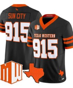 Sun City Jersey #915 UTEP Miners 2026 Going Dark in the Sun City Vapor Stitched