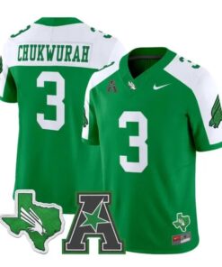 TJ Chukwurah Jersey #3 North Texas Mean Green 2026 Limited Stitched