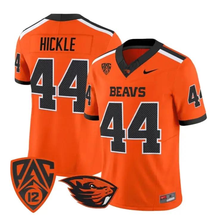 Takari Hickle Jersey #44 Oregon State Beavers 2026 Limited Stitched by My Store NCAA Football Jerseys