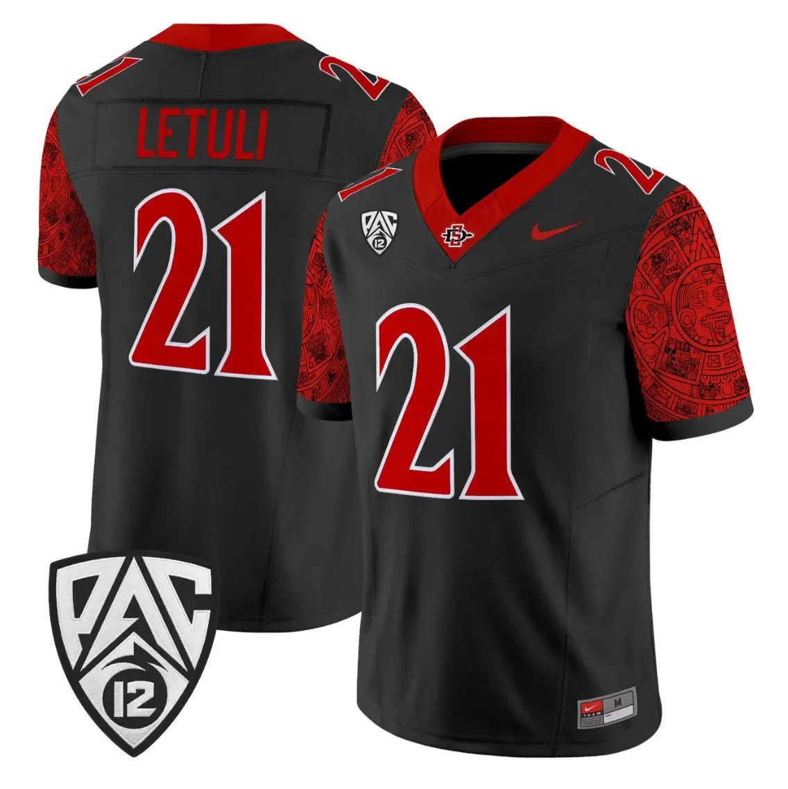 Tano Letuli Jersey #21 San Diego State Aztecs 2026 Vapor Stitched