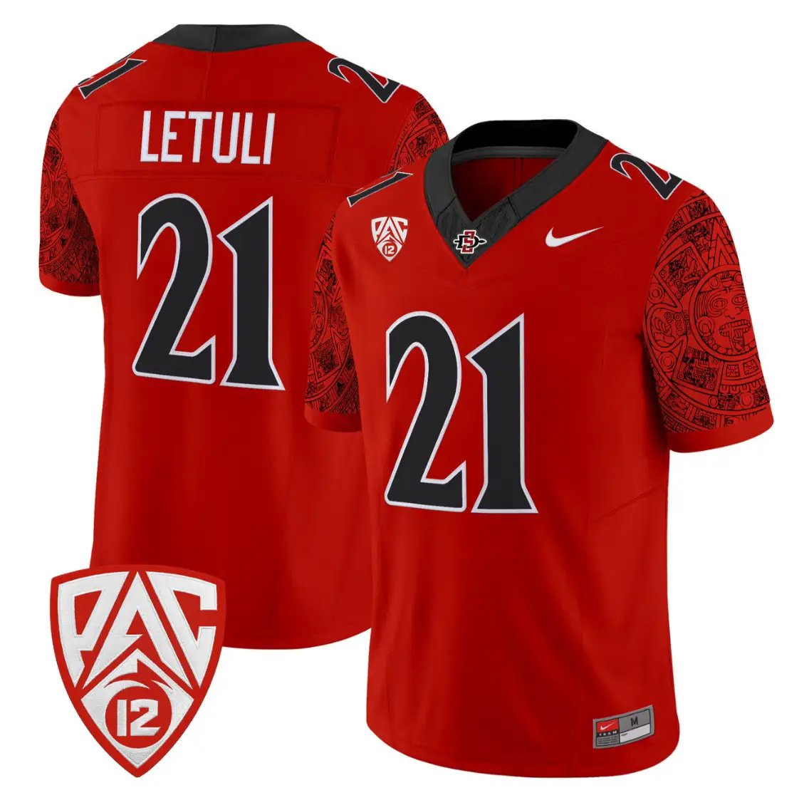 Tano Letuli Jersey #21 San Diego State Aztecs 2026 Vapor Stitched