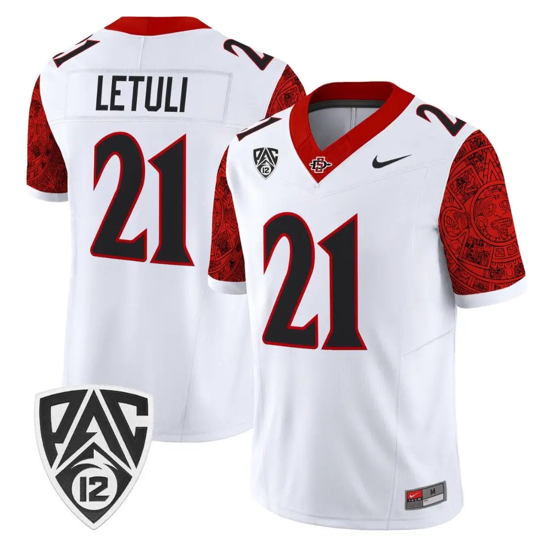 Tano Letuli Jersey #21 San Diego State Aztecs 2026 Vapor Stitched
