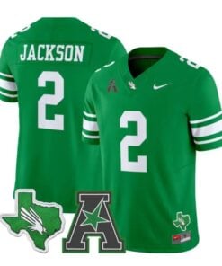 Tayven Jackson Jersey #2 North Texas Mean Green 2026 Vapor Stitched by My Store NCAA Football Jerseys