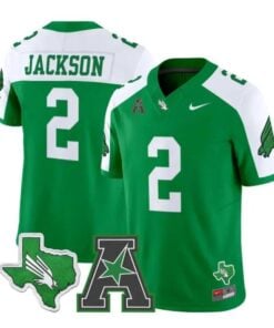 Tayven Jackson Jersey #2 North Texas Mean Green 2026 Vapor Stitched by My Store NCAA Football Jerseys