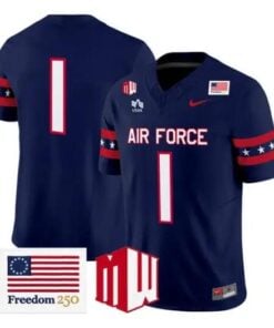 Team Jersey #1 Air Force Falcons 2026 Freedom 250 Limited All Stitched by My Store NCAA Football Jerseys