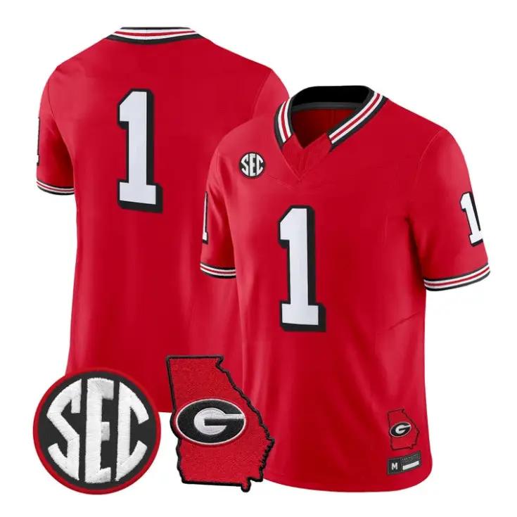 Team Jersey #1 Georgia Bulldogs 1995 Throwback 2026 Vapor Limited All Stitched - Top Design Fan Team Jersey #1 Georgia Bulldogs 1995 Throwback 2026 Vapor Limited All Stitched