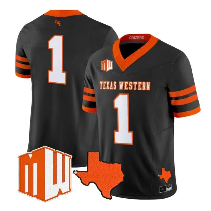 Team Jersey #1 UTEP Miners 2026 Going Dark in the Sun City Vapor Limited Stitched - Top Design Fan Team Jersey #1 UTEP Miners 2026 Going Dark in the Sun City Vapor Limited Stitched