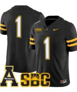 Team Jersey #1 App State Mountaineers 2026 Vapor Limited Stitched by My Store NCAA Football Jerseys