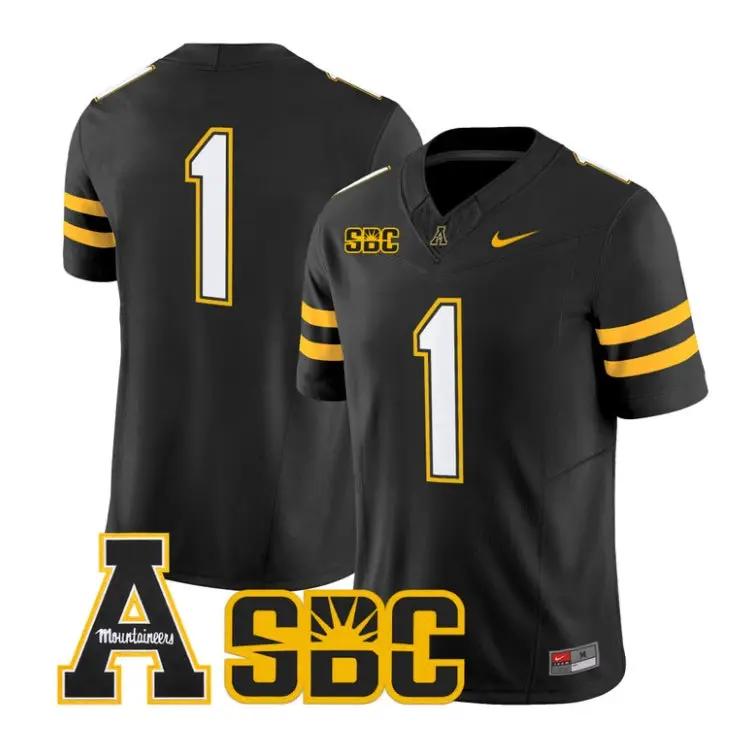 Team Jersey #1 App State Mountaineers 2026 Vapor Limited Stitched by My Store NCAA Football Jerseys
