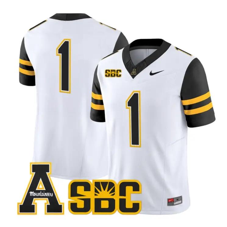 Team Jersey #1 App State Mountaineers 2026 Vapor Limited Stitched by My Store NCAA Football Jerseys