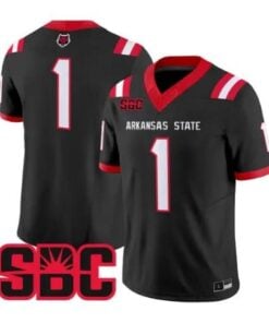 Team Jersey #1 Arkansas State Red Wolves 2026 Vapor All Stitched by My Store NCAA Football Jerseys