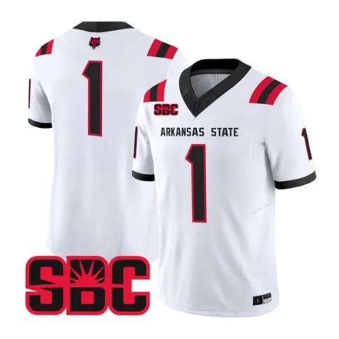 Team Jersey #1 Arkansas State Red Wolves 2026 Vapor All Stitched by My Store NCAA Football Jerseys