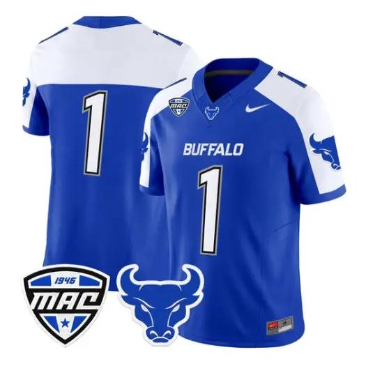 Team Jersey #1 Buffalo Bulls 2026 Limited All Stitched by My Store NCAA Football Jerseys