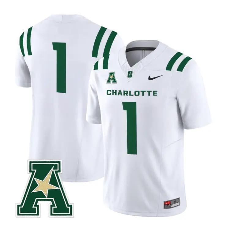 Team Jersey #1 Charlotte 49ers 2026 Vapor Limited All Stitched by My Store NCAA Football Jerseys