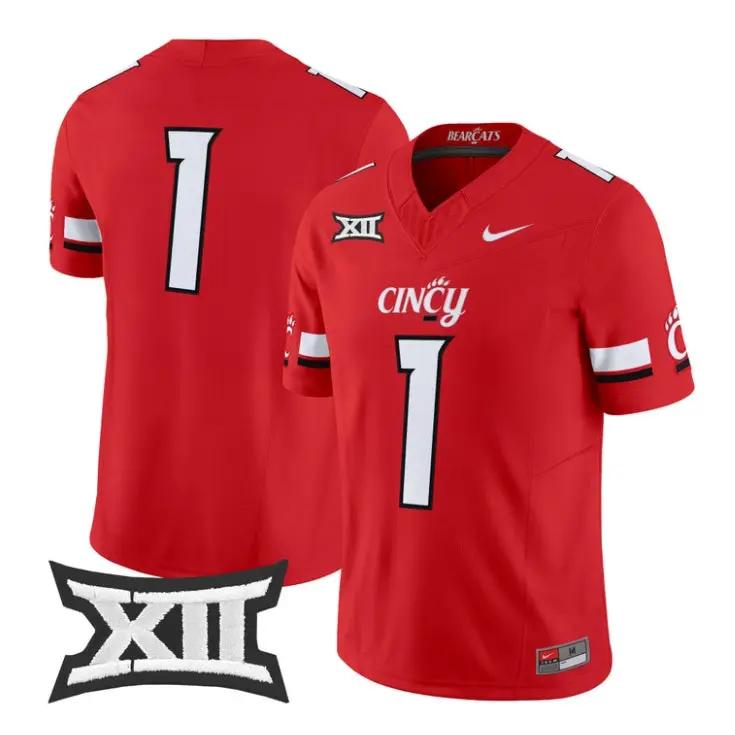 Team Jersey #1 Cincinnati Bearcats 2026 Football Vapor Limited Stitched