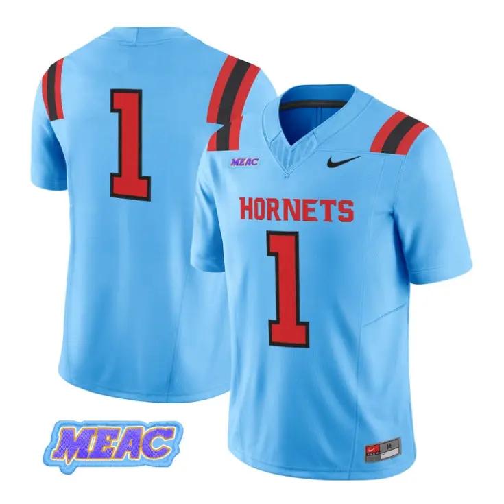 Team Jersey #1 Delaware State Hornets 2026 Vapor Limited All Stitched by My Store NCAA Football Jerseys