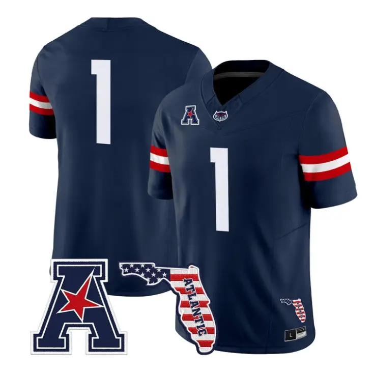 Team Jersey #1 Florida Atlantic Owls 2026 Florida Patch Vapor All Stitched - Top Design Fan Team Jersey #1 Florida Atlantic Owls 2026 Florida Patch Vapor All Stitched